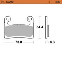 Moto-Master Front Brake Pads for 2019-2024 Bmw R1250GS