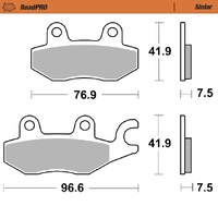 Moto-Master Front Brake Pads for 2018-2025 Kawasaki EX400 Ninja