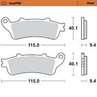 Moto-Master Rear Brake Pads for 1996-2001 Honda ST1100 ABS