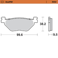 Moto-Master Rear Brake Pads for 2005 Hyosung GV650 Aquila