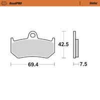 Moto-Master Rear Brake Pads for 2004-2017 Mv Agusta F4 1000