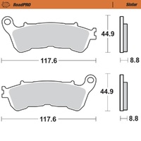 Moto-Master Rear Brake Pads for 2007-2008 Honda CBF1000 ABS