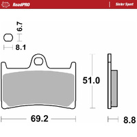 Moto-Master Front Brake Pads for 2002-2013 Yamaha TDM900 (for one caliper)