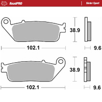 Moto-Master Front Brake Pads for 1988-1989 Honda VFR750F (for one caliper)