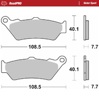 Moto-Master Front Brake Pads for 2000-2007 BMW F650GS Dakar (for one caliper)