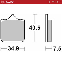 Moto-Master Front Brake Pads for 2005-2010 Husqvarna SMR450 (for one caliper)