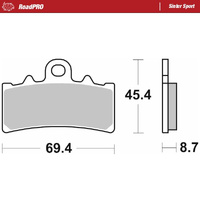 Moto-Master Front Brake Pads for 2019-2026 BMW C400X (for one caliper)