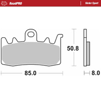 Moto-Master Front Brake Pads for 2014-2024 BMW Rninet (for one caliper)
