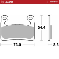Moto-Master Front Brake Pads for 2020-2024 BMW S1000R Naked (for one caliper)