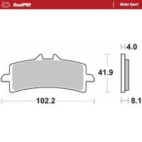 Moto-Master Front Brake Pads for 2021-2024 Triumph 850 Tiger Sport (for one caliper)
