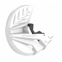 Polisport White Disc & Bottom Fork Protector for 2010-2014 Honda CRF250R