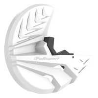 Polisport White Disc & Bottom Fork Protector for 2015-2018 Beta RR390 4T