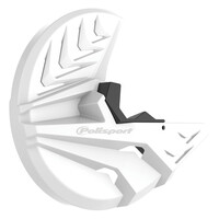 Polisport White Disc & Bottom Fork Protector for 2013-2015 Beta RR450 4T