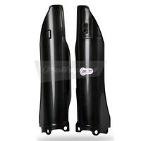 Polisport Black Fork Guards (pair) for 2006-2008 Kawasaki KX250F