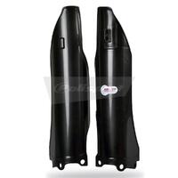 Polisport Black Fork Guards (pair) for 2006-2008 Kawasaki KX450F