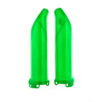 Polisport Green Fork Guards (pair) for 2009-2018 Kawasaki KX450F