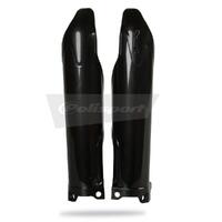 Polisport Black Fork Guards (pair) for 2009-2018 Kawasaki KX450F