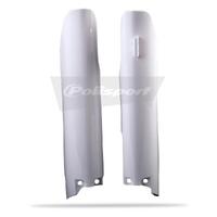 Polisport White Fork Guards (pair) for 2007-2023 Suzuki RMZ250