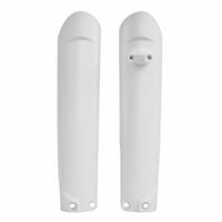 Polisport White Fork Guards (pair) for 2018-2020 GasGas EC250 2T