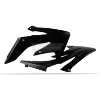 Polisport Black Radiator Scoops for 2004-2009 Honda CRF250R