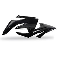 Polisport Black Radiator Scoops for 2007-2015 Honda CRF150R