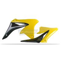 Polisport Yellow Radiator Scoops for 2010-2018 Suzuki RMZ250