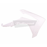 Polisport White Radiator Scoops for 2013-2016 Honda CRF450R