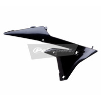 Polisport Black Radiator Scoops for 2015-2018 Yamaha WR250F