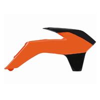 Polisport Orange / Black Radiator Scoops for 2014-2015 KTM 250 XCF