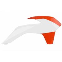 Polisport White Radiator Scoops for 2013-2016 KTM 450 EXCF