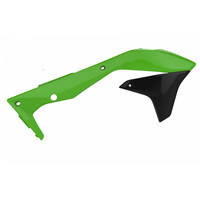 Polisport Green Radiator Scoops for 2016-2018 Kawasaki KX450F