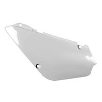 Polisport White Side Covers for 2002-2021 Suzuki RM85L Big Wheel