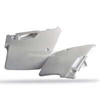 Polisport White Side Covers for 1994-1998 Kawasaki KX125