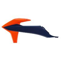 Polisport Orange / Blue Radiator Scoops for 2020-2023 KTM 350 EXCF