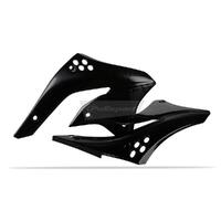 Polisport Black Radiator Scoops for 2006-2008 Kawasaki KX450F