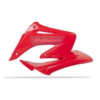 Polisport Red Radiator Scoops for 2002-2009 Honda CR250R