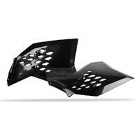 Polisport Black Radiator Scoops for 2007-2010 KTM 250 SXF