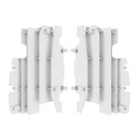 Polisport White Radiator Louvres for 2005-2008 Honda CR125R