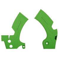 Polisport Green Frame Guards for 2009-2018 Kawasaki KX450F