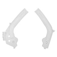 Polisport White Frame Guards for 2016-2018 KTM 350 SXF