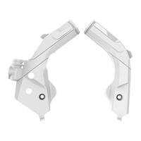 Polisport White Frame Guards for 2021-2022 GasGas EC250 F