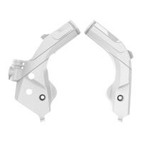 Polisport White Frame Guards for 2019-2023 Husqvarna FX350