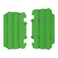 Polisport Green Radiator Louvres for 1997-2004 Kawasaki KX125