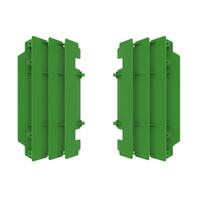 Polisport Green Radiator Louvres for 2005-2007 Kawasaki KX250