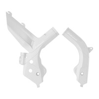 Polisport White Frame Guards for 2019-2022 KTM 250 SX