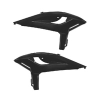 Polisport Black Radiator Shrouds for 2025-2026 Beta RR390 X-Pro 4T