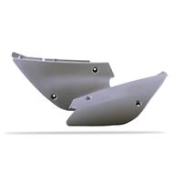 Polisport White Side Covers for 2001-2013 Kawasaki KX85