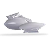 Polisport White Side Covers for 2003-2005 Yamaha YZ450F