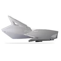 Polisport White Side Covers for 2007-2009 Suzuki RMZ250