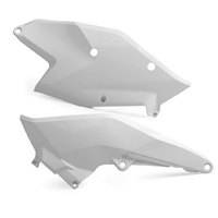 Polisport White Side Covers for 2017-2019 KTM 350 EXCF